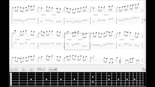 CANON ROCK TAB score for practice カノンロックTAB譜練習用