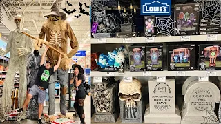 LOWES HALLOWEEN 2023 is HERE! Haunted Mansion Decor, HUGE Animatronics, & Unique Spooky Finds!