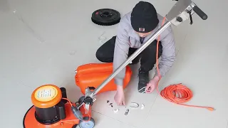 SANITMAX SM420AC Multi-Functional Floor Buffer Scrubber Unboxing and Installation Guide