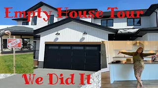 Empty House Tour | It Took Us 6 Months after migrating to 🇨🇦. It's Possible...