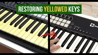 How to Clean Yellowed Plastic Keys on a MIDI Controller Keyboard
