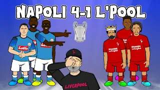 💩LIVERPOOL ARE TRASH!💩 4-1 Napoli vs Liverpool (Cartoon Highlights Champions League 2022 Zielinski)