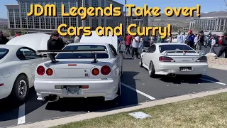 JDM Legends take over Cars and Curry! R34, FD RX7, Supra, and S15!