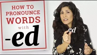 ED pronunciation - D or T?! | Simple Past and past participle suffix pronunciation