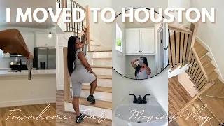 I MOVED TO HOUSTON ! | Empty Townhome Tour + Moving Vlog |Flawless Mochaa