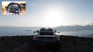Porsche GT2 RS cockpit view in mountain road | Forza Horizon 5 | Thrustmaster TS-XW | 4K 60fps XSX