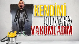 PAKETLENİP VAKUMLANDIM DUVARA YAPIŞTIRILDIM! EFSANE Mİ GERÇEK Mİ?