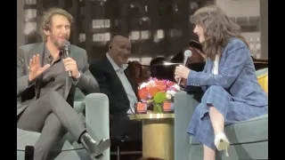 Josh Groban interviews Rachel Brosnahan at his Great Big Radio City Show