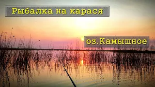 оз.Камышное / Рыбалка на карася с лодки весной / Червь, опарыш или кукуруза на что лучше клюет