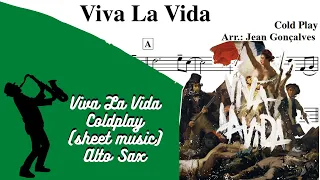 Viva La Vida - Coldplay  (sheet music) Alto Sax