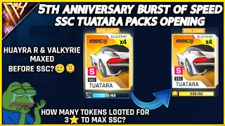 Asphalt 9 | 5th Anniversary BURST OF SPEED Tuatara pack opening | Looted of my tokens😭