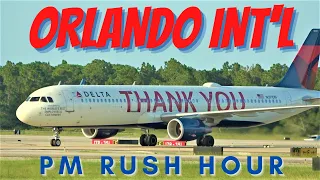 4K ORLANDO INT'L AIRPORT PM RUSH HOUR PLANE SPOTTING MCO 7/29/22.