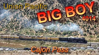 Union Pacific BIG BOY 4014 through Cajon Pass & Railfanning! [4K] 10/12/2019