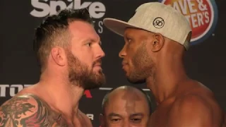 Bellator 186 Weigh Ins : Ryan Bader vs. Linton Vassell