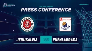 Hapoel Jerusalem v Montakit Fuenlabrada - Press Conf - Basketball Champions League 2018-19