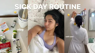 sick day routine/sick day in my life 🤧🤍