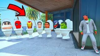 Franklin & Avengers Playing Chupan Chupai With Avengers Toilet Monster & Skibidi Toilet Monster