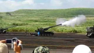 203mm Self-Propelled Howitzer - Live Fire