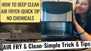 HOW TO CLEAN YOUR AIR FRYER - Quick & Easy Trick @ShinewithShobs
