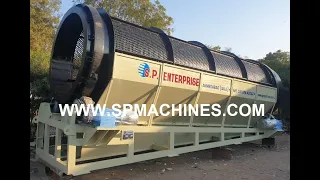 Heavy duty Trommel Screening Machine, Waste segregation Plant