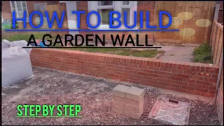 How to build a garden wall (step by step)