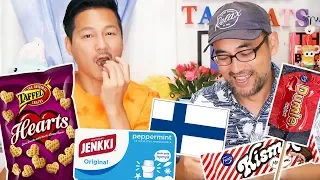 Japanese Trying Finnish Snacks 2