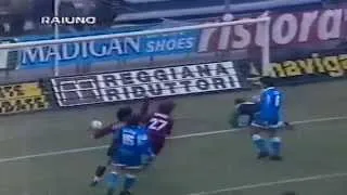 Serie A 1996-1997, day 19 Reggiana - Napoli 1-1 (Aglietti, Beiersdorfer)