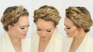 Inverted Fishtail Crown Braid | Missy Sue