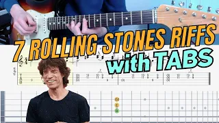 Top 7 Rolling Stones Riffs with TABS