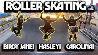 Roller Skating Skate Park Session with Caro, Hasley and Birdy Jane!