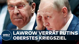 UKRAINE-KRIEG: "Bedingungslose Priorität!" Russischer Außenminister Lawrow verrät Putins Ziel