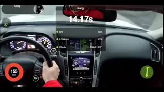 Infiniti Q50S Hybrid AWD dragy acceleration