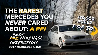 The Rarest Mercedes You Never Cared About - A W203 C350 6-Speed Post-Purchase Inspection