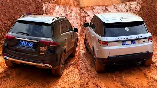 Range Rover Autobiography 5.0L V8 vs Mercedes GLS 450 2.0L and BMW X6 3.0L Turbo PK Off-road