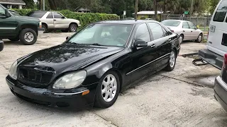 SOLD 2001 Mercedes S430 test drive 450k miles!