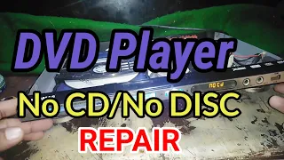 DVD PLAYER NO CD / NO DISC REPAIR