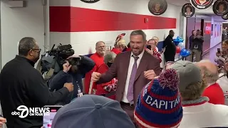 Alex Ovechkin honored pregame for passing Gordie Howe on the NHL's goals list