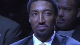 Scottie Pippen jersey retirement ceremony