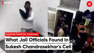 Watch: Sukesh Chandrasekhar Sobs During Raid In His Cell; Cash, Gucci Sandals Found