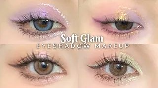 Soft Glam Cut Crease Eyes Makeup- 4 Ethereal and Elegant Styles | Easy Tutorial by 再吃一斤羊