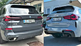 New Bmw X5 2024 vs New Bmw X3 2023 - STARTUP and Revs comparison