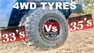 4WD Tyres Explained - 33s Vs 35s ( Pro's & Con's )