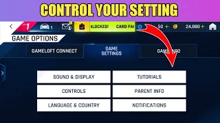 How to control your setting in asphalt 9//ASPHALT 9