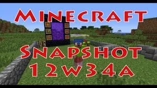 Minecraft Snapshot 12w34a - 1.4 Pre-Release Update