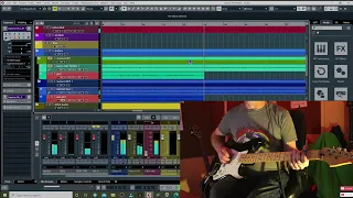 LIVE CUBASE 11  with a GR55 Guitar synth and Kemper floor, Direct Recording into Chord Track