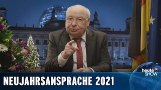 Die ehrliche Neujahrsansprache für 2021 – von Gernot Hassknecht | heute-show