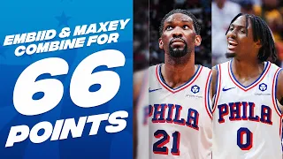 Tyrese Maxey (37 PTS) & Joel Embiid (29 PTS) Can't Be STOPPED! 🔥| April 4, 2024