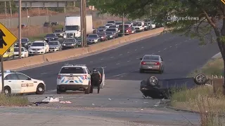 1 dead, 2 injured after driver crashes into parked semi-truck on Bishop Ford Freeway