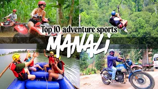 Top 10 adventure sports in Manali | Rafting, Hot Air Balloon, Zipline & 7 other sports of Manali