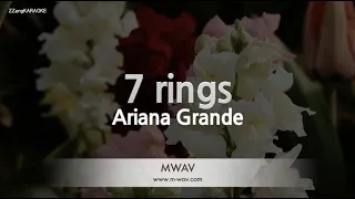 Ariana Grande-7 rings (MR/Instrumental) [ZZang KARAOKE]